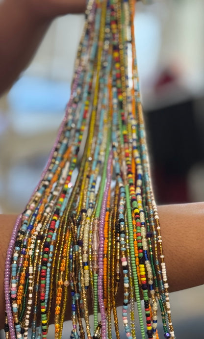Authentic Ghanaian Glass & Crystal Waist Beads